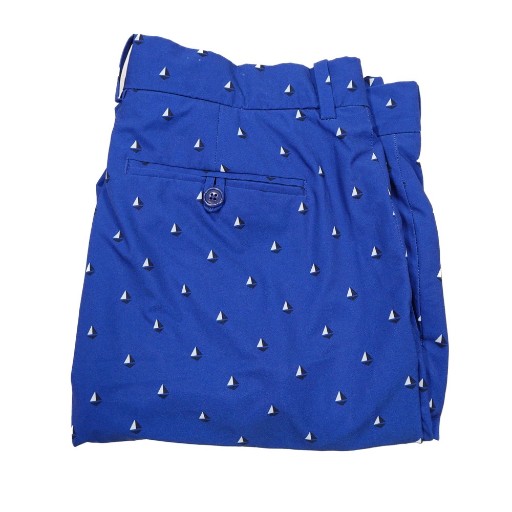 RALPH LAUREN RLX Men's 32x32 Blue Sailboat Print Performance Athletic Golf Pants
